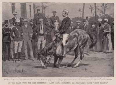Na froncie z Ekspedycją Nilową, Slatin Pasha prezentuje swój Performing Horse Plum Pudding autorstwa Frank Dadd